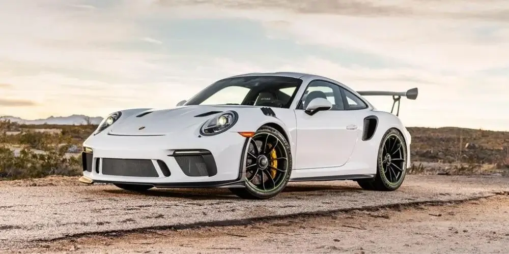 luxury car with loud exhaust