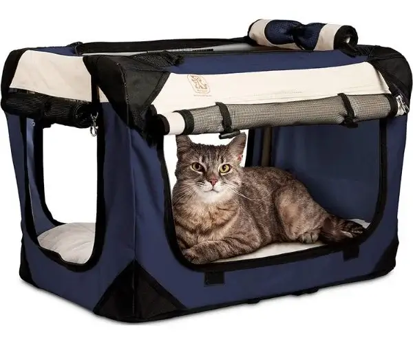 best cat carrier for long distance car travel with litter box