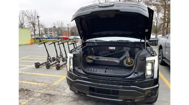 Ford F-150 powered an E-Scooter Exterior Image 1