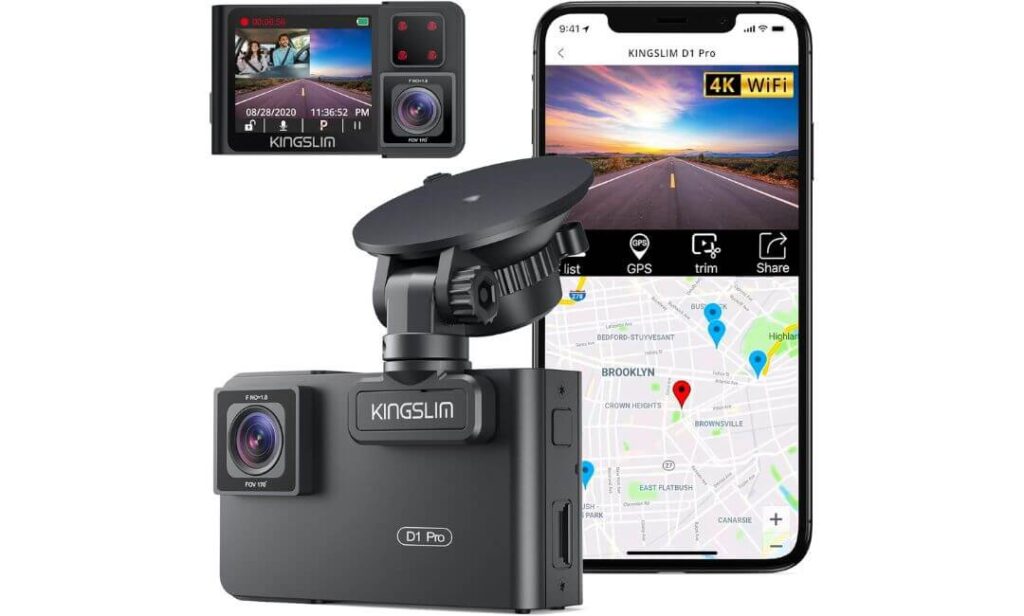 Kingslim D1 pro Dual Dash Cam