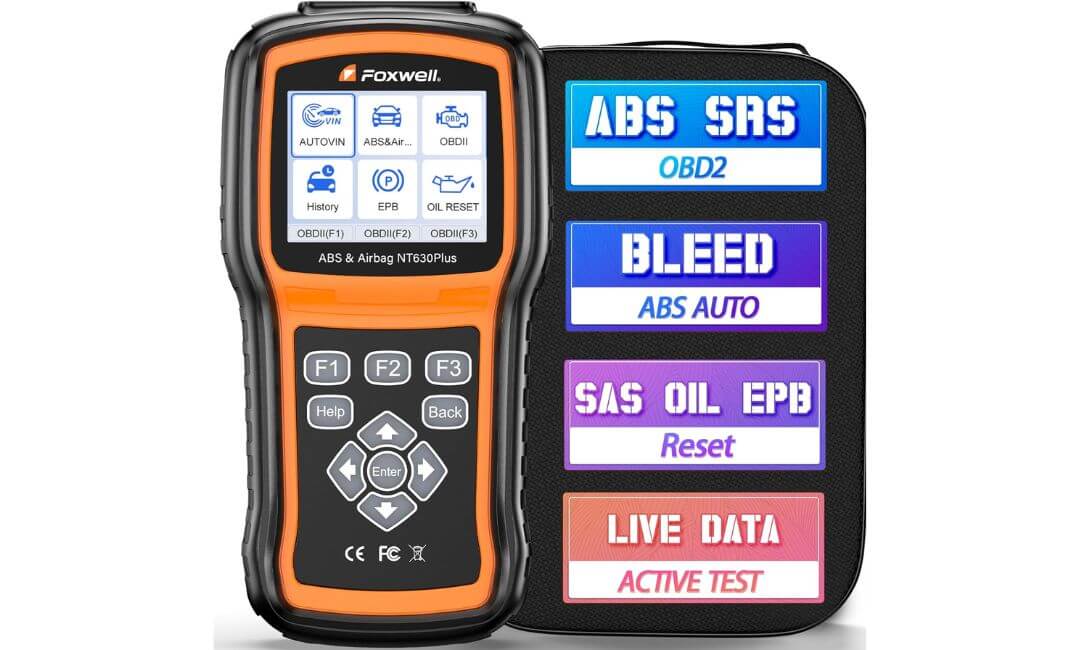 FOXWELL NT630 Plus OBD2 Scanner with ABS and SRS