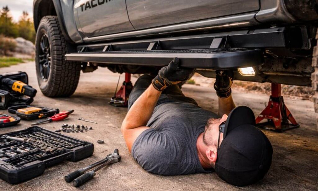 How to Install Running Boards on a Toyota Tacoma