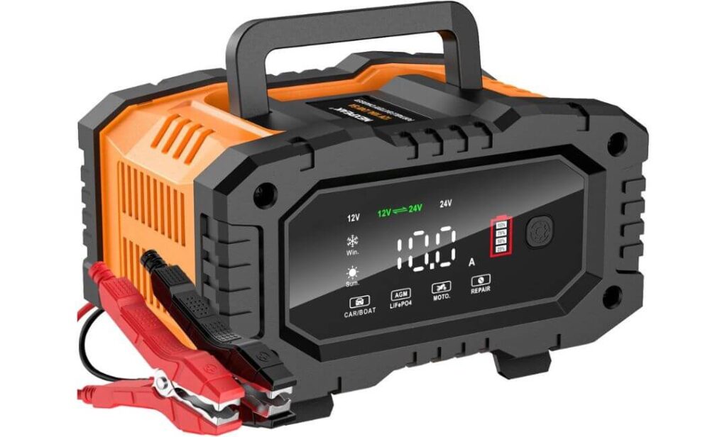 best lawn mower battery charger