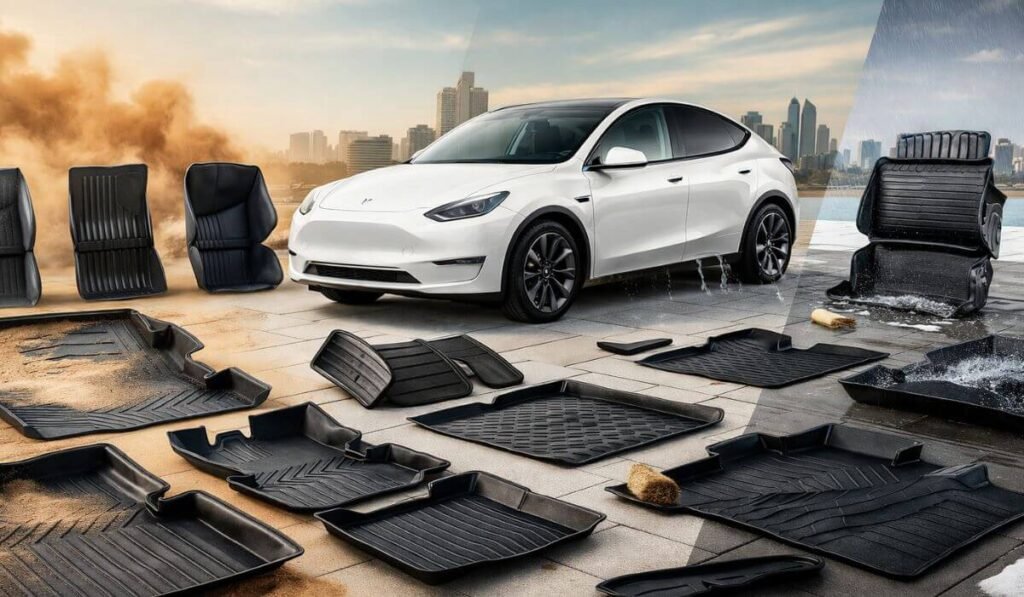 best all weather floor mats for tesla model y