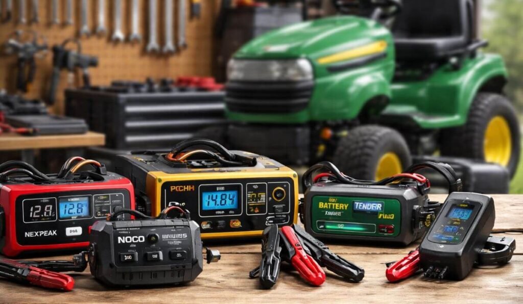 best lawn mower battery charger