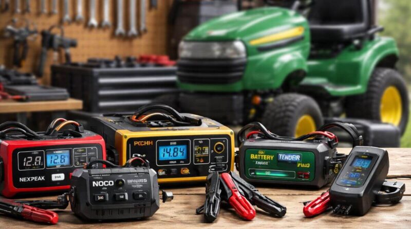 best lawn mower battery charger