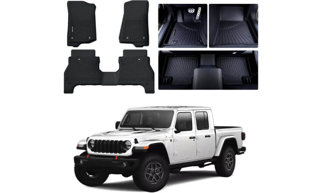 best jeep gladiator floor mats