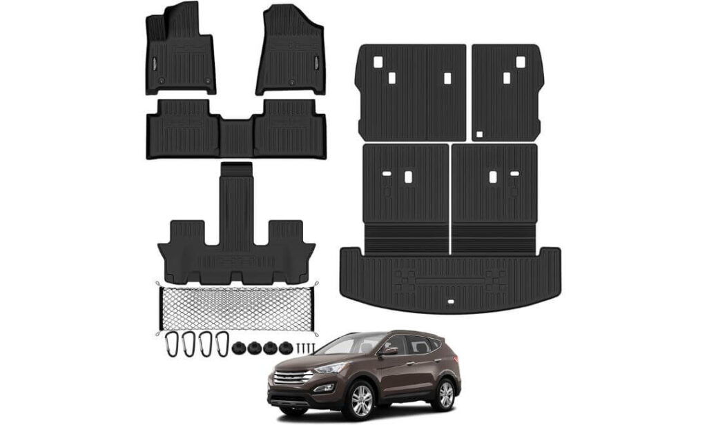 best hyundai santa fe floor mats all weather