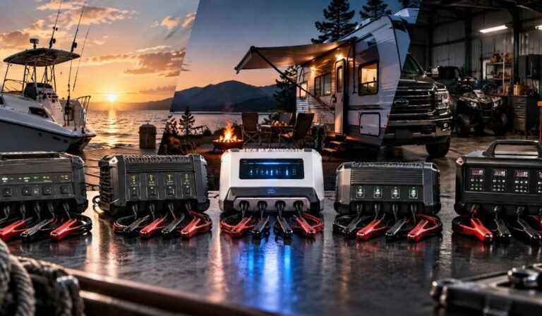 5 Best 4 Bank Battery Chargers in 2026: 40A Power, LiFePO4 & Onboard ...
