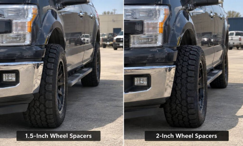 1.5-Inch vs 2-Inch Wheel Spacers